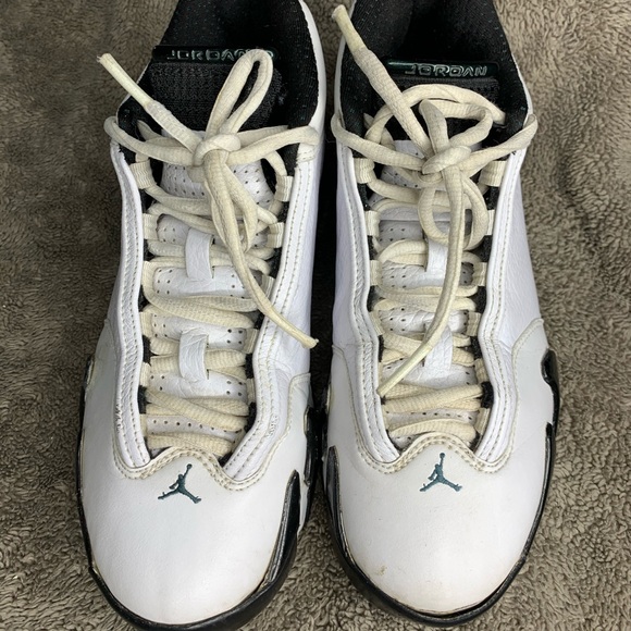 1999 Air Jordan 14 Women’s size 9 Oxidized green Nike retro og white wmns shoes - Picture 2 of 15
